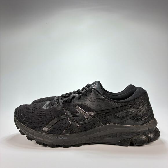Asics FlyteFoam Black Cushioning Athletic RunniShoes 1011B001 Men\'s Size 10.5